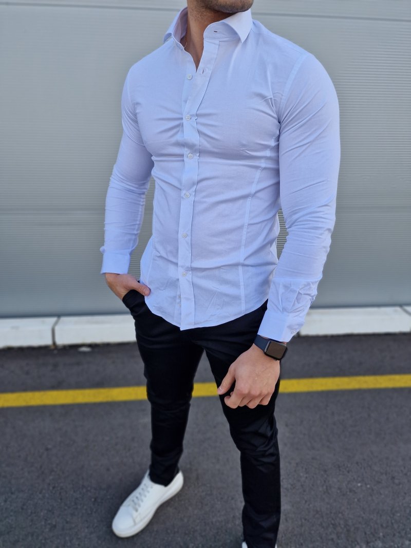 KOSULJA Bela slim fit