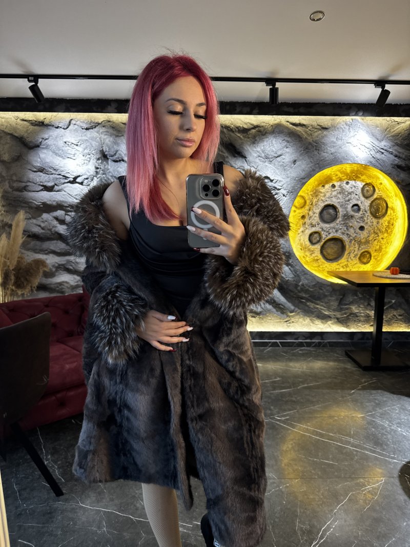 Bunda Lux dugacka braon