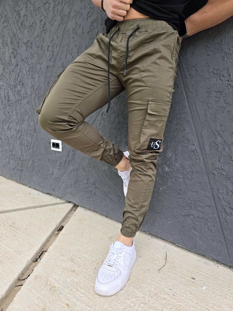 JOGGER PANTALONE Maslinaste