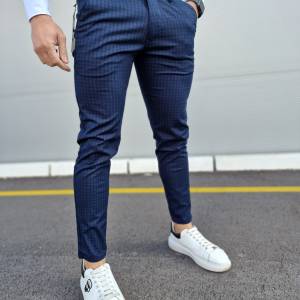 PANTALONE M.S. teget kockice